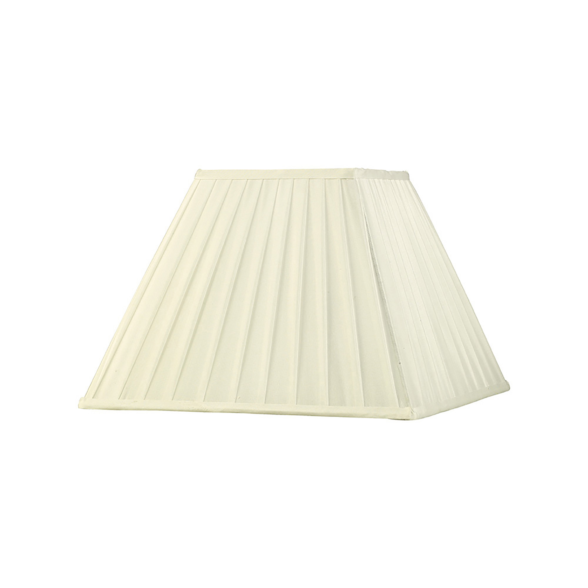 ILS20229  Leela 35cm Square Pleated Shade Ivory